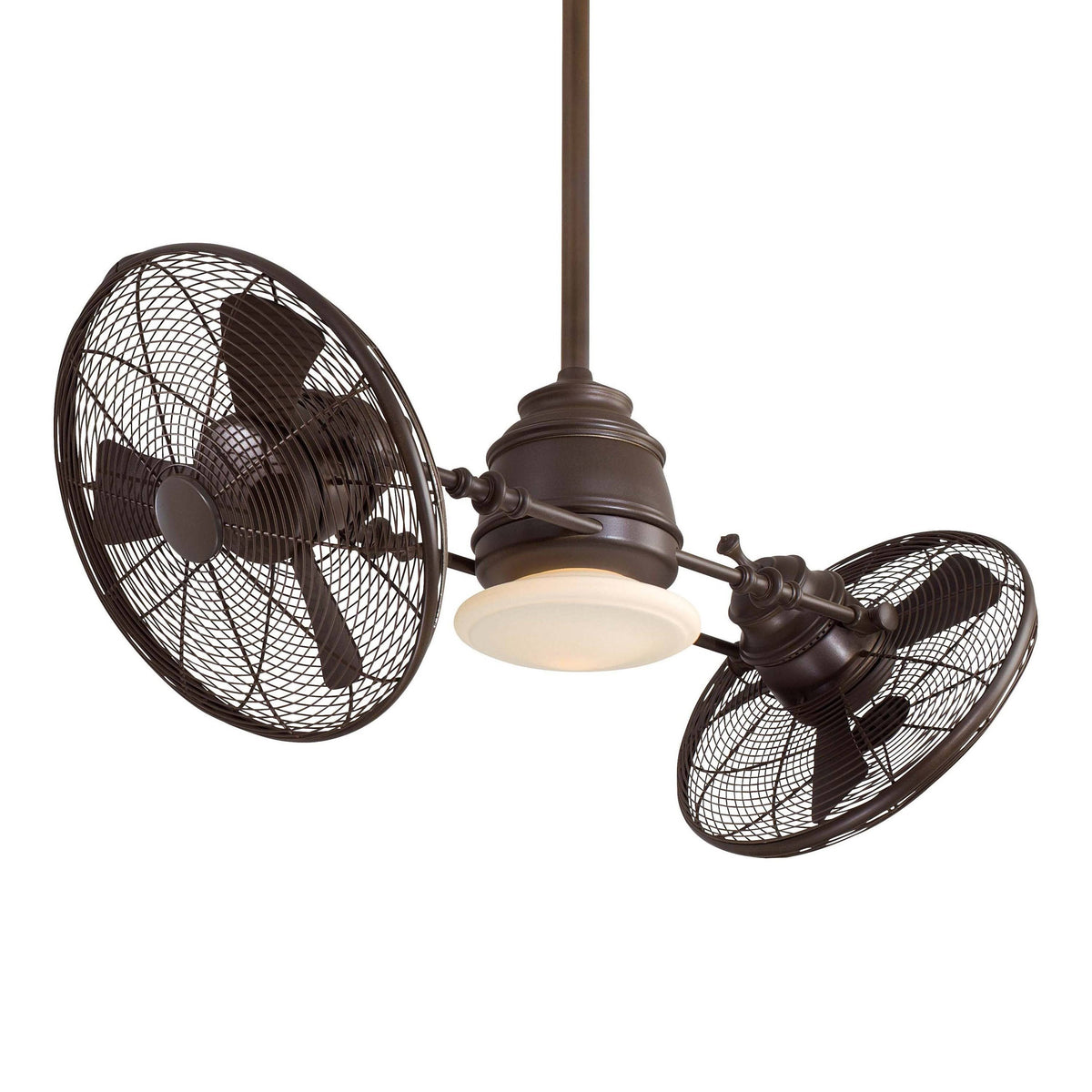 Minka Aire Vintage Gyro 42 Inch 6 Blade Wifi Capable LED Ceiling Fan in Oil Rubbed Bronze F802L-ORB