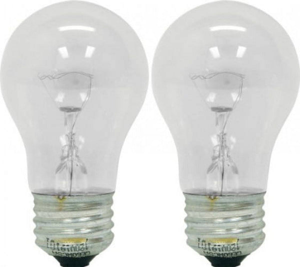 Ge Light Bulbs, Appliance, Clear, 40 Watts - 2 light bulbs a15