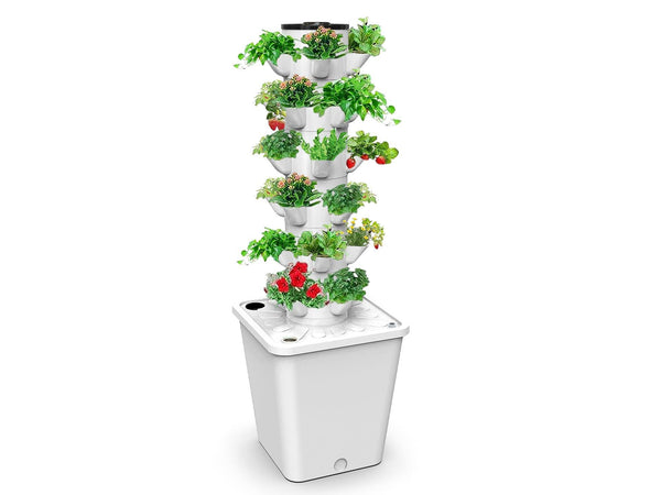 Tower Garden Hydroponics Growing System,Indoor Smart Garden,Nursery Germination Kit Including Smart Plug,water Pump(No Seedlings Included)