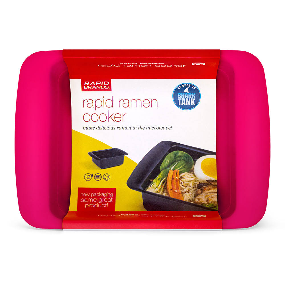 Rapid Ramen Cooker 1 Pack Microwavable Cookware for Instant Ramen Teal, Pink