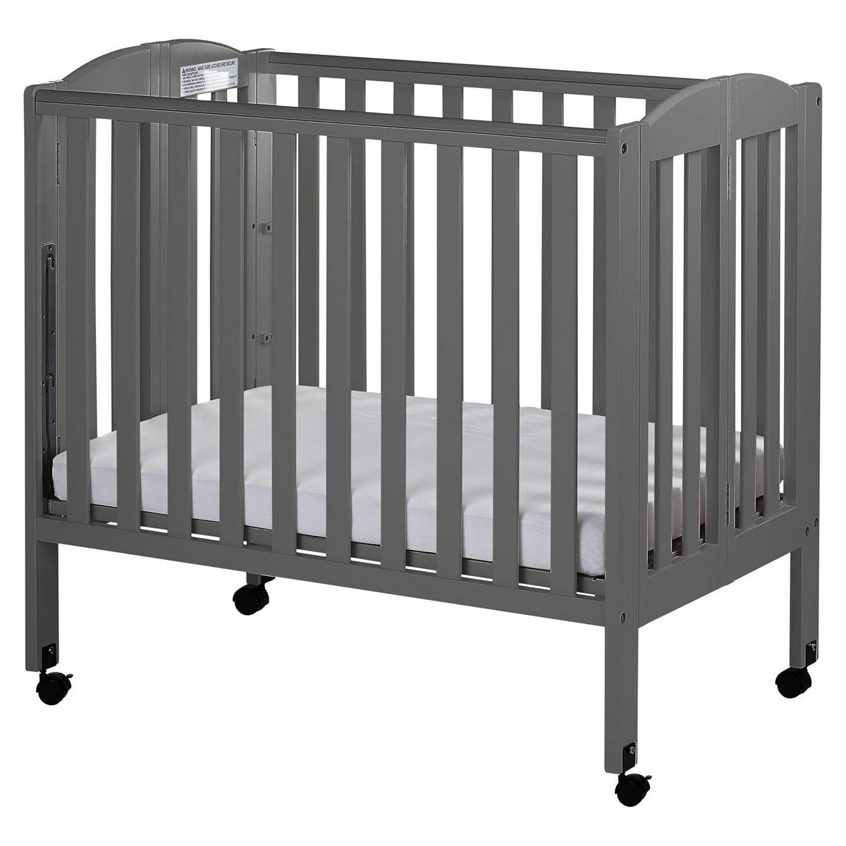 Dream on Me 3 - in - 1 Portable Crib Gray