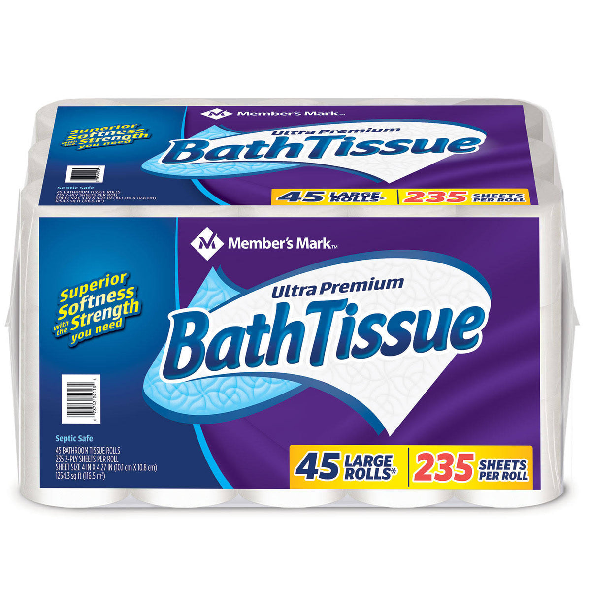 Member's Mark Ultra Premium Bathroom Tissue Large Rolls - 45 Each
