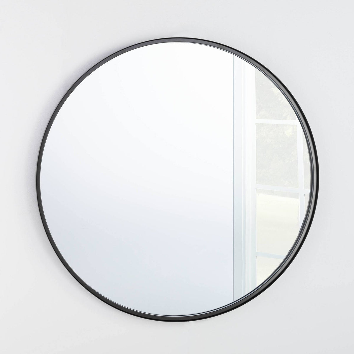 34" Round Decorative Wall Mirror Black - Threshold Designed with Studio McGee