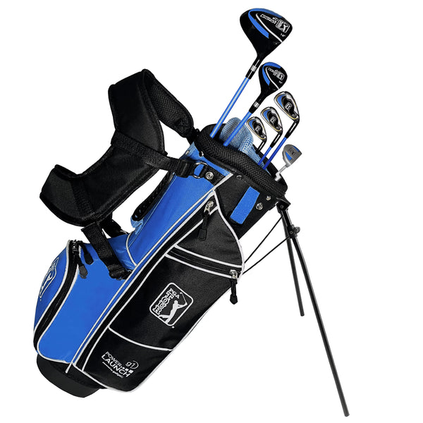 PGA Tour Right - Handed 10 Piece Kids Golf Club Stand Bag Set; Player Height 4'8 - 5'2", Ages 8 - 12