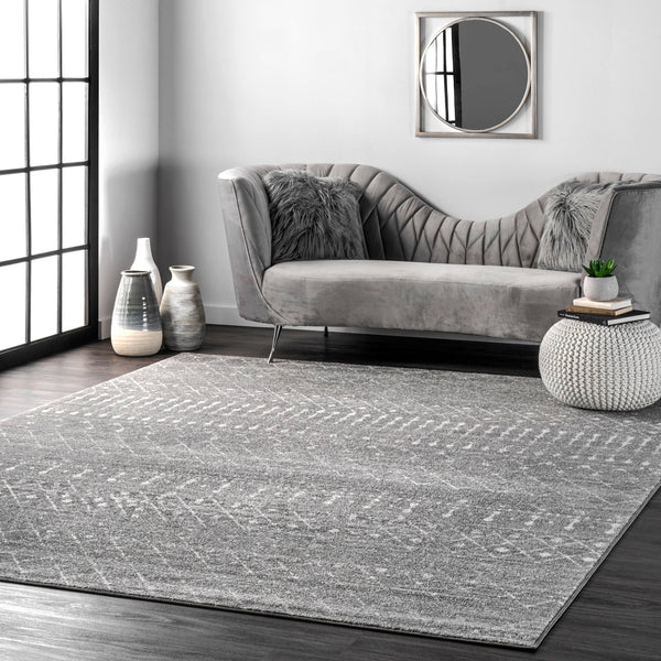 nuLOOM Moroccan Blythe Area Rug 8' x 10' Dark Grey