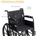 Silver Sport 1 Wheelchair with Full Arms and Swing Away Removable Footrest