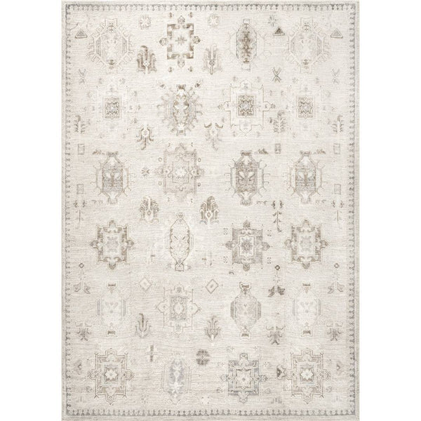 Elverta Oriental Machine Washable Beige Area Rug Birch Lane Rug Size: Rectangle 3' x 5'