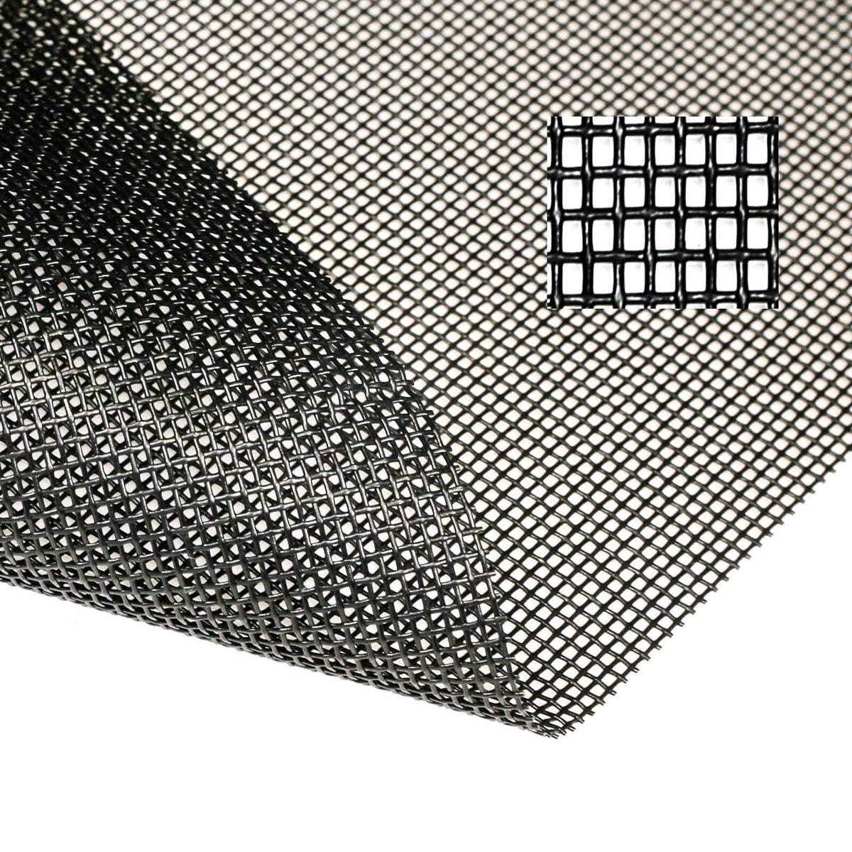 TOOLTRIZ Pet Proof Window Screen Replacement Kit, 48 x 100" Upgraded Thicken Charcoal Fiberglass Mesh for Sliding Pet Screen Door Repair Kit