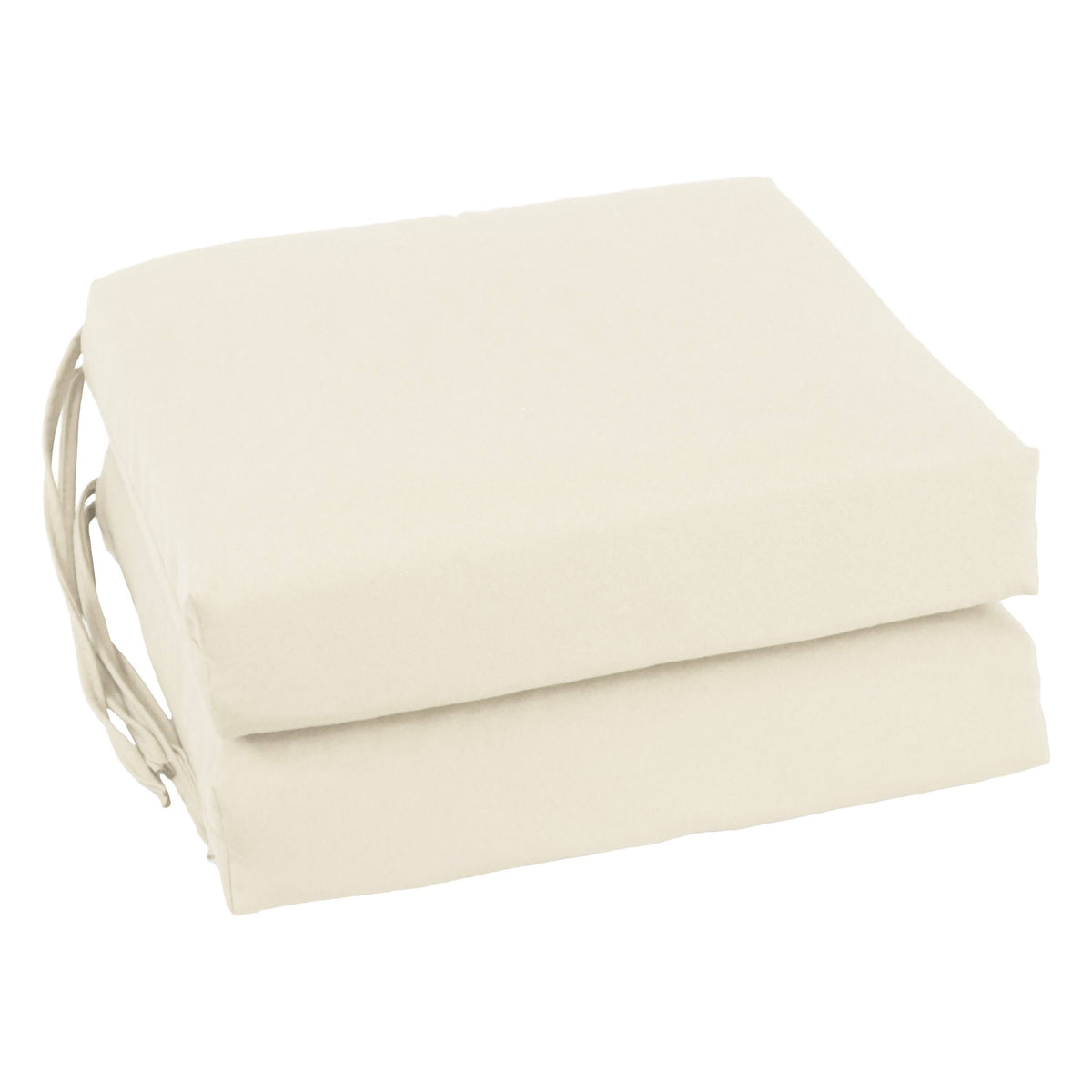 Blazing Needles Indoor 16" x 16" Twill Chair Cushion, Natural