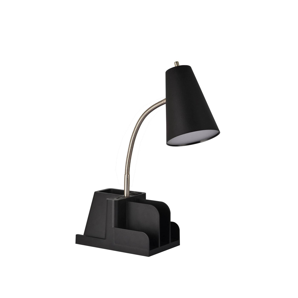 Organizer Task Lamp Black (Includes LED Light Bulb) - Room Essentials