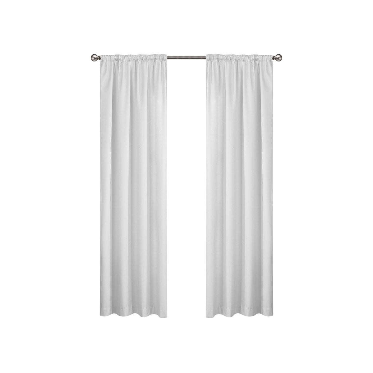 Eclipse Draft Stopper Window Curtain Panel, Size: 42 x 84, White