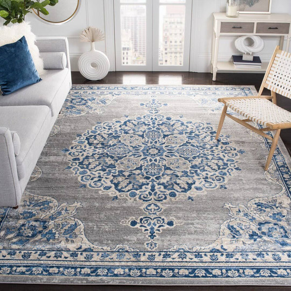 Bungalow Rose Cornett Light Gray/Blue Area Rug Size: Rectangle 6' x 9'