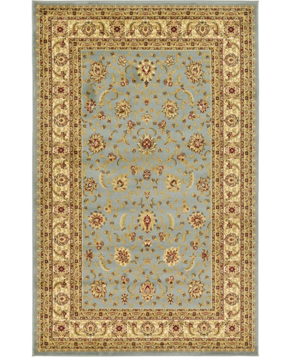Unique Loom St. Louis Voyage Area Rug - 5' x 8' Light Blue