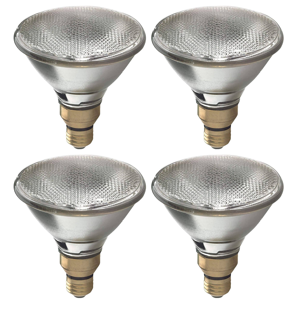 GE Halogen Light Bulb, Energy Efficient PAR38 Flood Light Bulb, 38-Watt, 520 Lumen, Medium Base, Indoor and Outdoor Flood Light Bulb (4 Bulbs)