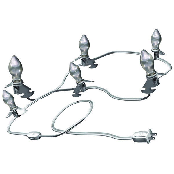 Westinghouse 28551 Six Bulb C7 Replacement Cord, White, 12'