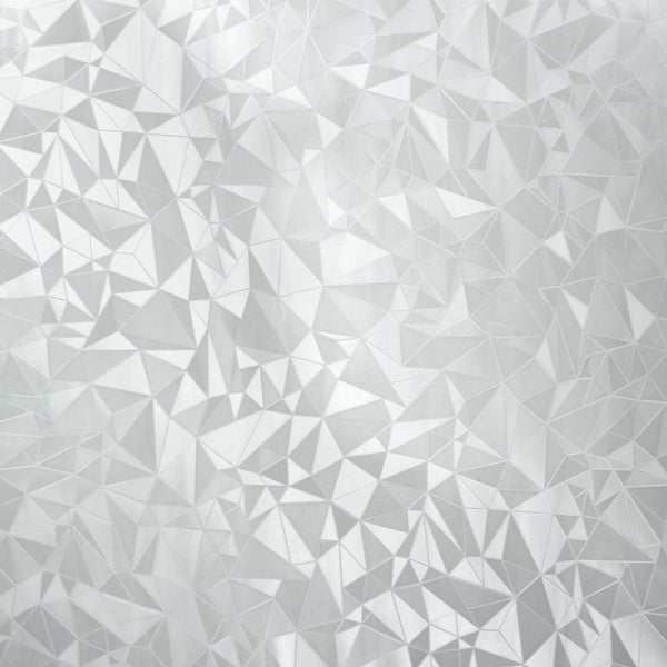 RoomMates Etched Glass Window Film, Silver/Medium Clear