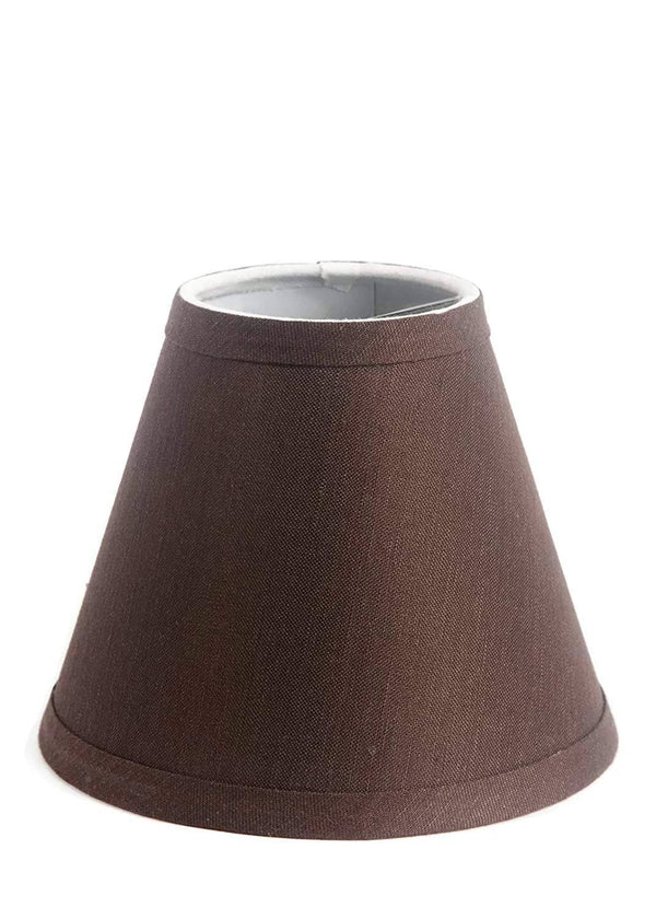 Urbanest Chandelier Pure Linen Shade, Espresso, 3 x 6 x 5 , Clip On