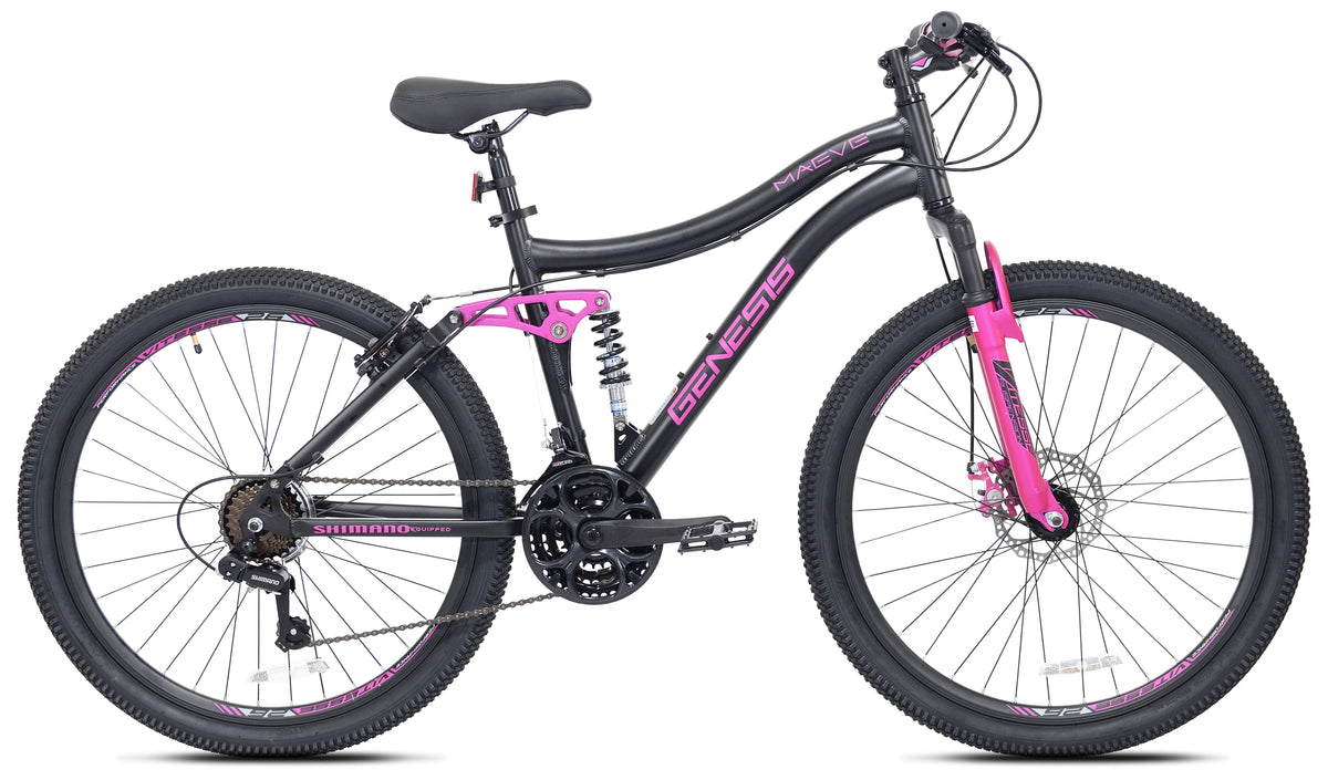 Kent Genesis 26 In. Maeve Women'S Mountain Bike, Black and Pink
