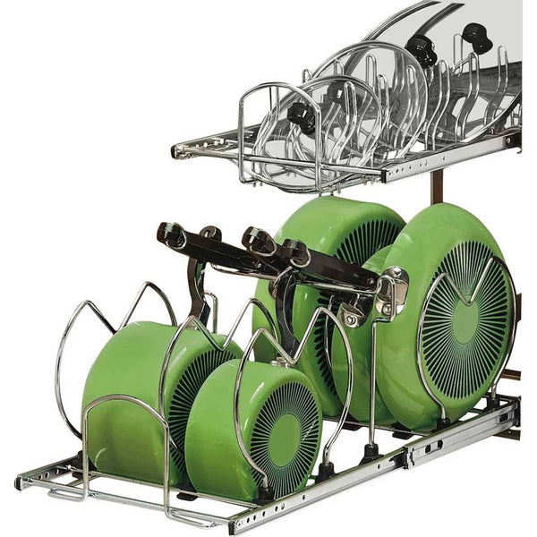 Rev-A-Shelf 2 Tier Cookware Organizer - Chrome 5CW2-1222-CR
