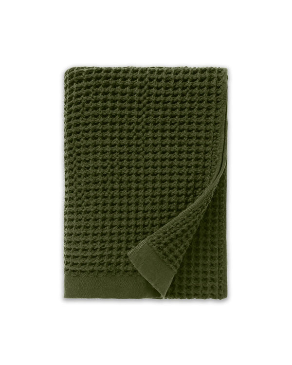 Onsen Waffle Bath Towel, Forest