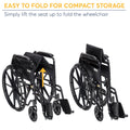 Silver Sport 1 Wheelchair with Full Arms and Swing Away Removable Footrest