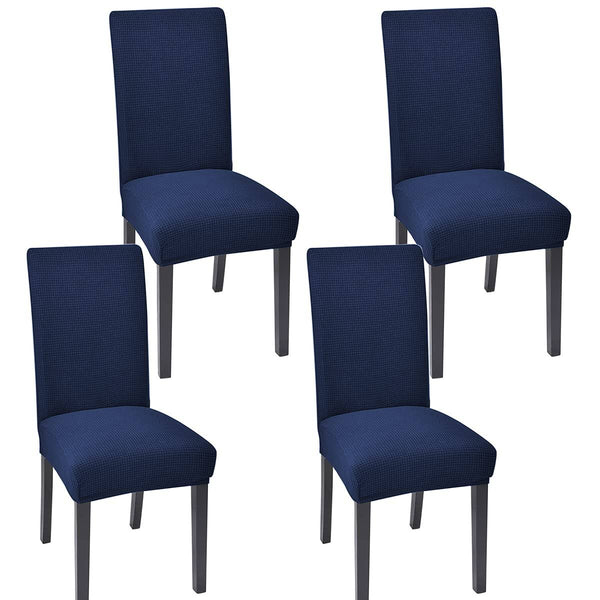 Aertiavty Chair Covers for Dining Room Set of 4 Kitchen Chair Covers, Dining Room Chair Covers Chair Slipcover Parsons Chair Covers, Navy Blue